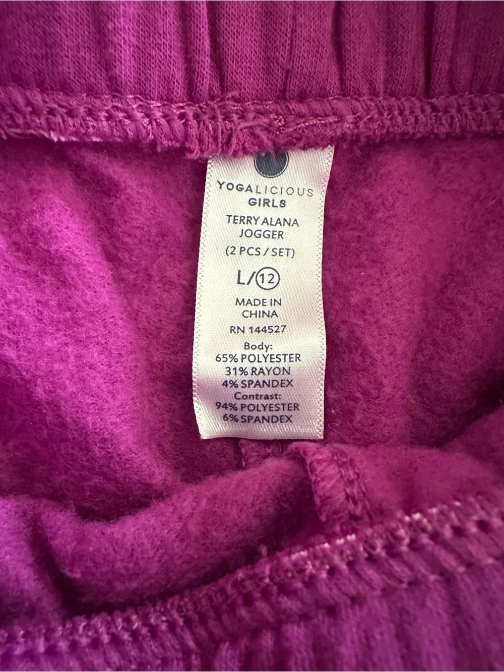 Yogalicious Fuchsia Hooded Sweatshirt & Jogger Set